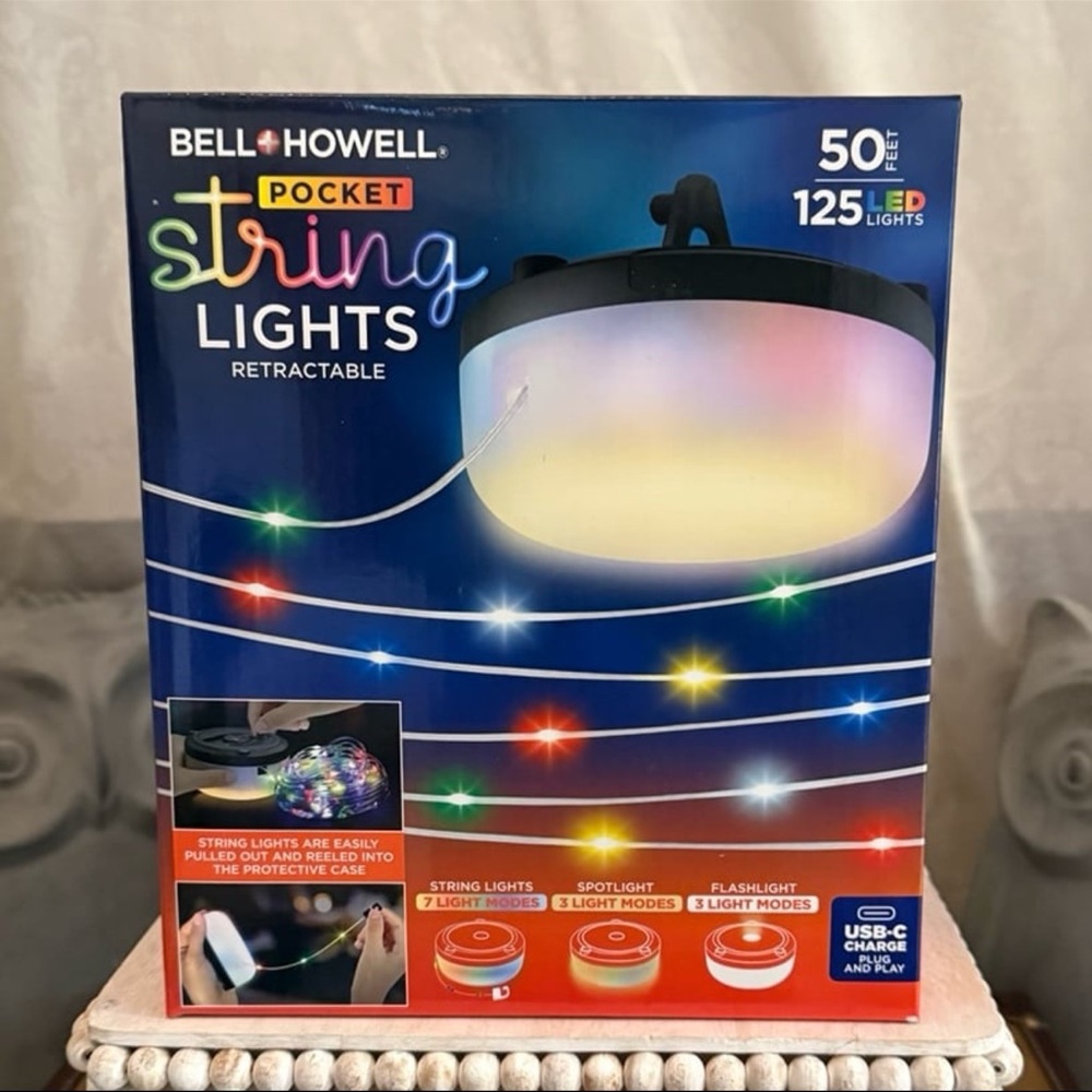 ⚡️Bell + Howell Retractable Pocket String Lights
